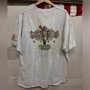 Vintage printed biker tee